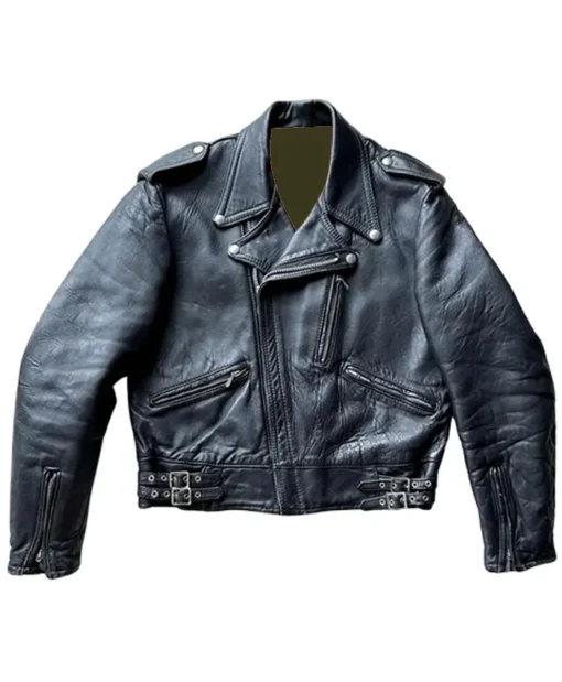 Men's Mascot Black Biker Leather Jacket