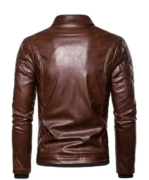 Men’s Retro Aviator Leather Brown Jacket