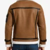 Men’s Shearling Leather Brown Jacket