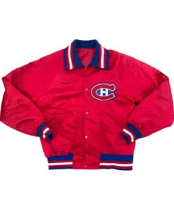 Montreal Canadiens 90s Red Varsity Jacket