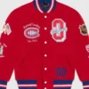 Montreal Canadiens OVO Red Varsity Jacket