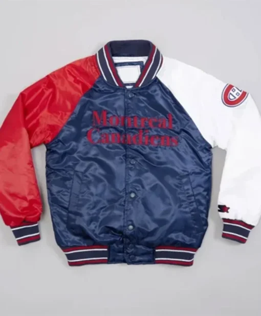Montreal Canadiens Youth Letterman Varsity Jacket