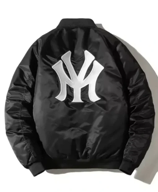 NY Yankees Black Bomber Varsity Jacket
