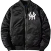 NY Yankees Black Varsity Bomber Jacket