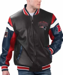 New England Patriots Bomber Leather Jacket