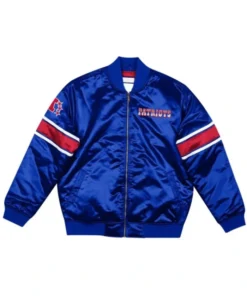 New England Patriots Classic Logo Royal Blue Bomber Jacket