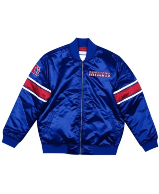 New England Patriots Classic Logo Royal Blue Bomber Jacket