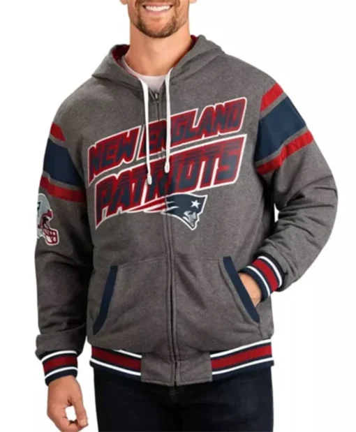 New England Patriots Extreme Grey Hoodie