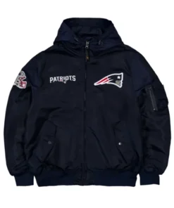 New England Patriots Hooded Bomber Jacket