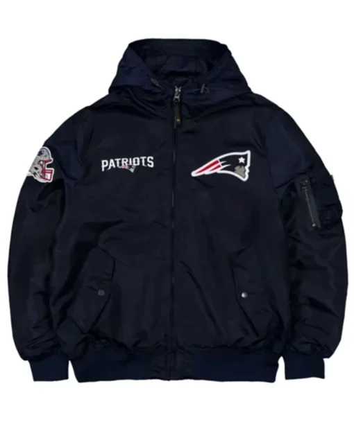 New England Patriots Hooded Bomber Jacket
