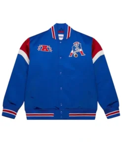 New England Patriots Midweight Royal Blue Varsity Jacket