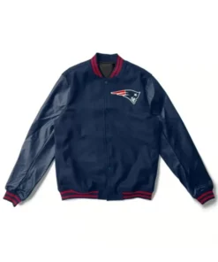 New England Patriots Navy Blue Varsity Jacket