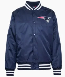 New England Patriots New Era Team Blue Varsity Jacket