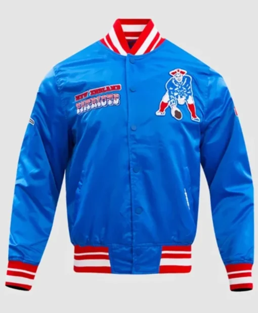 New England Patriots Retro Classic Rib Varsity Jacket