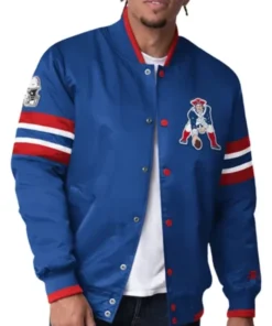 New England Patriots Scout I Blue Varsity Jacket