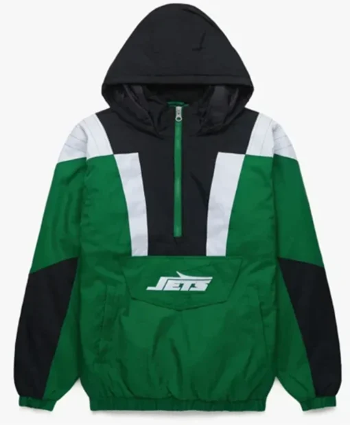 New York Jets Green And Black Pullover Jacket