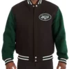 New York Jets Green And Black Varsity Jacket