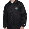 New York Jets Retro Logo Coaches Black Jacket