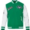 New York Jets Script Tail Varsity Jacket