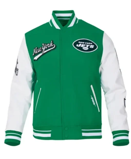 New York Jets Script Tail Varsity Jacket