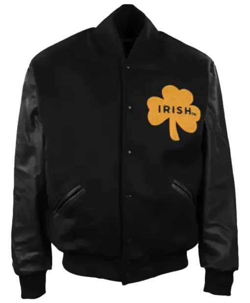 Notre Dame Rudy Black Varsity Jacket