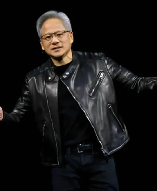Nvidia CEO Leather Jensen Huang Jacket