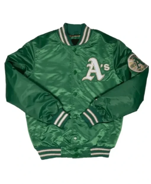 Oakland Athletics Anniversary Green Varsity Jacket
