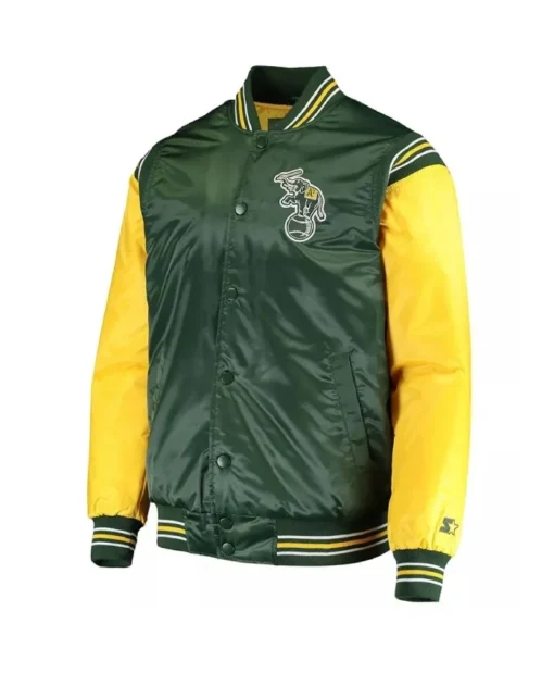 Oakland Athletics Enforce Varsity Jacket