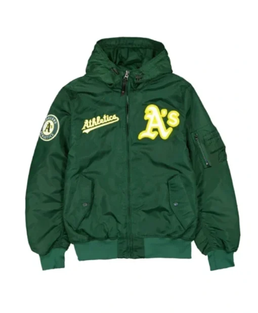 Oakland Athletics Historic L-2B Hooded Bomber Jacket