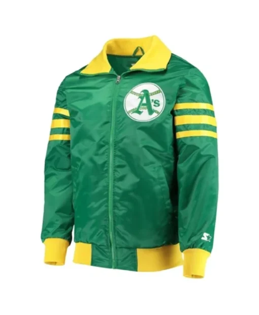 Oakland Athletics The Captain III Cooperstown Collection Kelly Green Jacket
