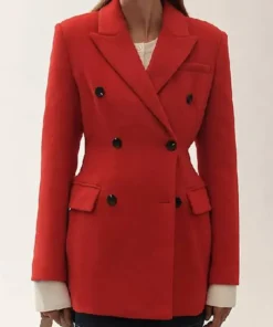 Odelya Halevi Law and Order S24 Red Blazer