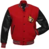 Ottawa Senators NHL Red And Black Varsity Jacket