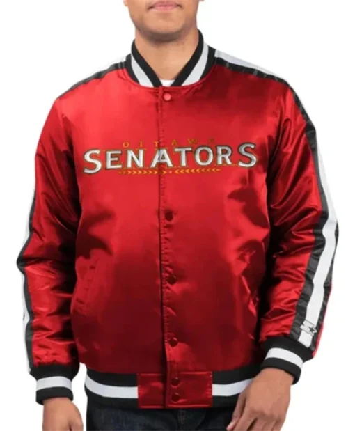 Ottawa Senators O-Line Red Varsity Jacket