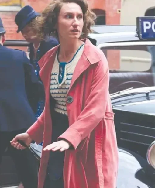 Outrageous 2025 Bessie Carter Pink Trench Coat