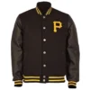 Pittsburgh Pirates Black Letterman Jacket
