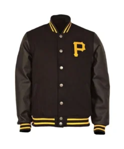 Pittsburgh Pirates Black Letterman Jacket