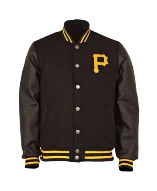 Pittsburgh Pirates Black Letterman Jacket