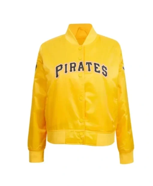 Pittsburgh Pirates Classic Yellow Letterman Varsity Jacket