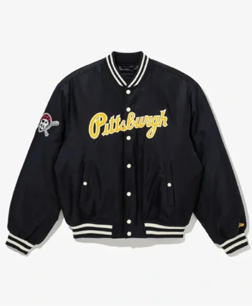 Pittsburgh Pirates Cooperstown Black Varsity Jacket