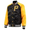 Pittsburgh Pirates Lead Off Black And Yellow Varsity Jacket