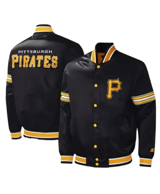 Pittsburgh Pirates Midfield Black Varsity Jacket