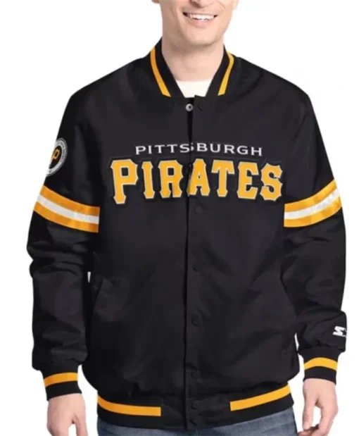 Pittsburgh Pirates Scout Black Varsity Jacket