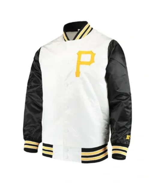 Pittsburgh Pirates The Legend Black And White Varsity Jacket