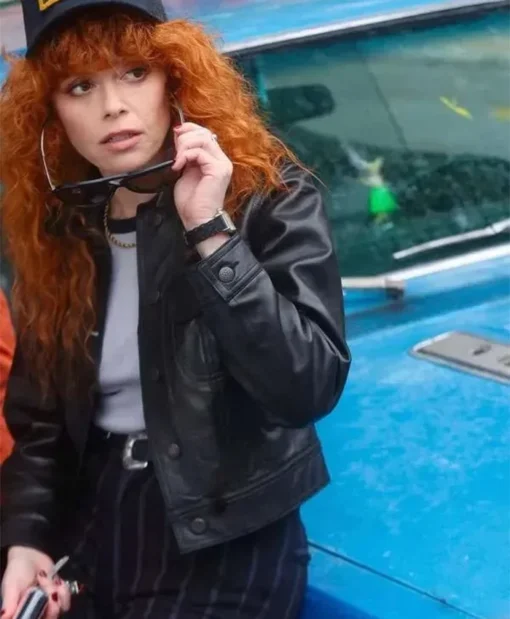 Poker Face 2025 Natasha Lyonne Leather Jacket