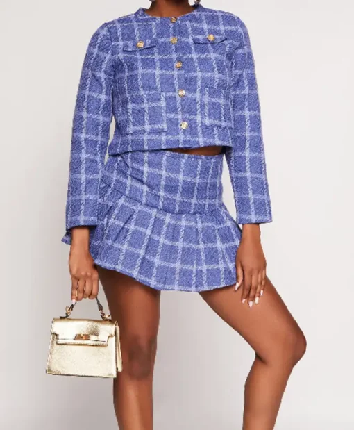 Pop the Balloon Live 2025 Sheila Cropped Blue Jacket