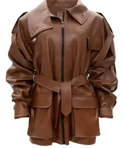 Pop the Balloon Live 2025 Yvonne Orji Brown Leather Jacket