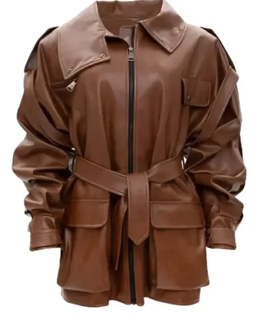 Pop the Balloon Live 2025 Yvonne Orji Brown Leather Jacket