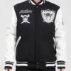 Pro Las Vegas Raiders Black And White Varsity Jacket