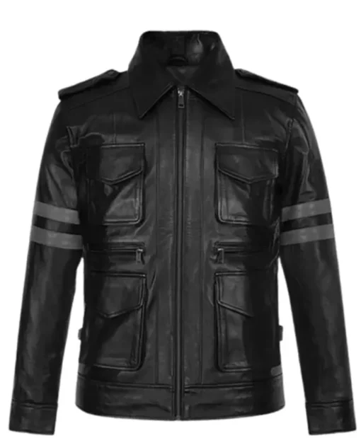 Resident Evil Black Leather Jacket