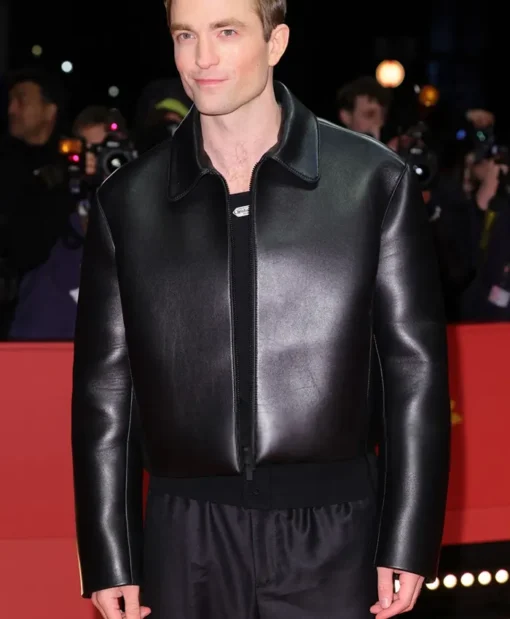 Robert Pattinson Mickey 17 Premiere Leather Jacket